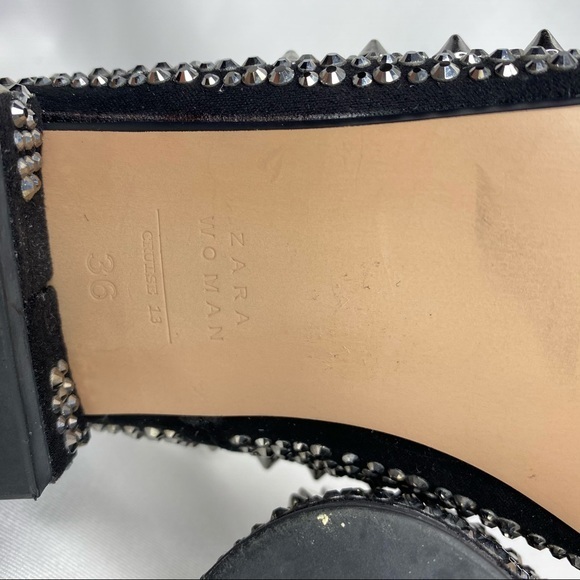 Zara Cruise Collection Studded Ballerina Flats - Picture 7 of 15